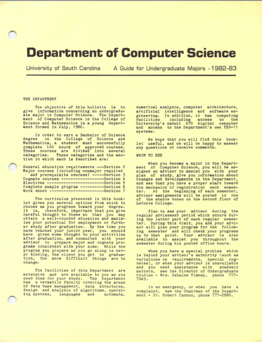 Department History | My Computer Science and Engineering Department